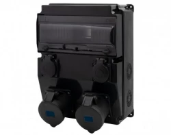 Rozdzielnica CAJA 12M SCENIC - gniazda proste 16A 3p, 32A 3p, 2x230V /12 modułów/ IP44