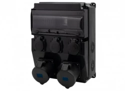 Rozdzielnica CAJA 12M SCENIC - gniazda proste 2x16A 3p, 3x230V /12 modułów/ IP44