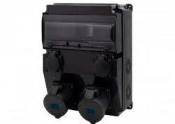 Rozdzielnica CAJA 12M SCENIC - gniazda proste 2x32A 3p, 2x230V /12 modułów/ IP44
