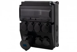 Rozdzielnica CAJA 12M SCENIC - gniazda proste 32A 3p, 6x230V /12 modułów/ IP44