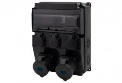 Rozdzielnica CAJA 12M SCENIC - gniazda proste 2x32A 3p, 3x230V /12 modułów/ IP44