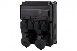 Rozdzielnica CAJA 12M SCENIC - gniazda proste 2x32A 3p, 4x230V /12 modułów/ IP44