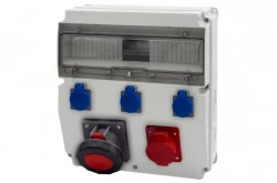 Rozdzielnica CAJA 15M - gniazda 32A 5p, 63A 5p, 3x230V /15 modułów/ IP44