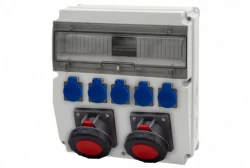 Rozdzielnica CAJA 15M - gniazda 2x63A 5p, 5x230V /15 modułów/ IP44
