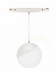 SYSTEM SHIFT - GLOBE P oprawa kula zwis na szynoprzewód 100 (850mm kabel) 5W 165st biała 5 lat gw.WLD+40034