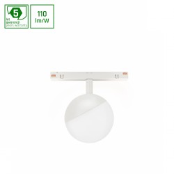 SYSTEM SHIFT - GLOBE oprawa kula na szynoprzewód 100x148mm 5W 165st biała 5 lat gw.WLD+40033