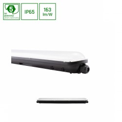 LIMEA GIGANT HERMETYK 600mm 20W NW 230V 120st IP65 IK09 600x72x70mm CZARNY SLI028024NW_BLACK