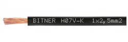 Przewód instalacyjny BiTOne H07V-K 1x2,5 450/750V czarny IG2001.03 klasa Eca (100m)