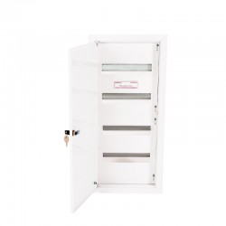 Rozdzielnica modułowa 4x12 podtynkowa IP40 z zamkiem A-RW16