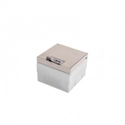 Puszka podłogowa ze stali nierdzewnej szczotkowana max 2x4 mod 95x140x140mm PP2M-B