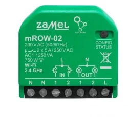 SUPLA Odbiornik dopuszkowy WI-FI 2-kanałowy dwukierunkowy miniaturowy mROW-02 SPL10000037
