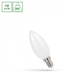 LED ŚWIECOWA E-14 230V 5,5W COG NW MILKY SPECTRUM