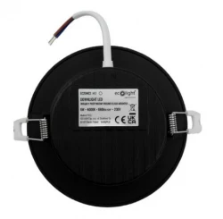 DOWNLIGHT P/T OKRĄG 6W 4000K CZARNY DL-1 EC20463