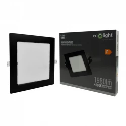 DOWNLIGHT P/T KWADRAT 18W 4000K CZARNY DL-1 EC20469