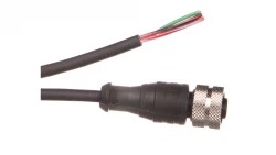 Złącze żeńskie 1/2 cala proste 3-pinowe kabel 2m PUR XZCP1865L2