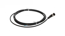 Złącze żeńskie M12 kątowe 3-pinowe kabel 2m PUR z LED XZCP1264L2