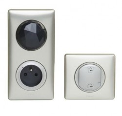 Celiane with Netatmo zestaw startowy podstawowy (gniazdo control łącznik bezprzewodowy wyjście/powrót) tytanowy 067770