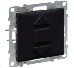 SUNO2 Przyciskowy łącznik rolet czarny 3 pozycyjny 6A 250V 721438