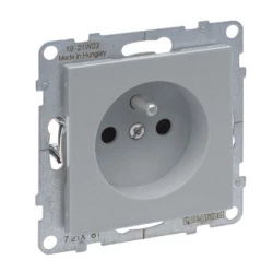 SUNO2 Gniazdo pojedyncze 2P+Z aluminium 16A 250V zaciski automatyczne 721381