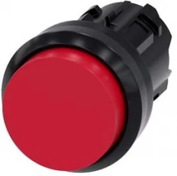 Przycisk wysoki 22mm okrągły tworzywo czerwony z samopowrotem 3SU1000-0BB20-0AA0