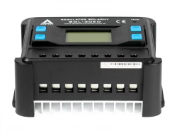Regulator solarny Kontroler ładowania PWM 30A 12V/24V LCD AZO