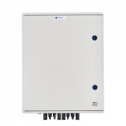 Rozdzielnica przył. DCAC hermetyczna IP66 EMITER z ogranicznikiem przepięć DC Noark 1000V typu 2, 5 x łańcuch PV, 5 x MPPT // ogr. AC Noark typ 2, 100