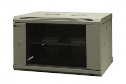 Szafa wisząca niedzielona 19&apos;&apos; 6U gł.450mm, niezmontowana, RAL 7035