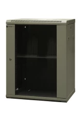 Szafa wisząca niedzielona 19&apos;&apos; 15U gł.450mm, niezmontowana, RAL 7035