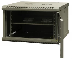 Szafa wisząca niedzielona 19&apos;&apos; 6U gł.600mm, niezmontowana, RAL 7035