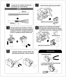 Gniazdo RJ45 UTP kat. 6 keystone niebieskie (beznarzędziowe) slim EM/UQK-C6