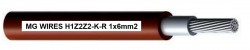Kabel fotowoltaiczny MG Wires 1x6mm2, 0,6/1kV czerwony H1Z2Z2-K-R-6mm2 RD, opakowanie 100m