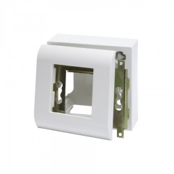 Obudowa natynkowa 2-modułowa do osprzętu w standardzie 45x45mm (zawiera SUP metalowy i RAM) OBUK-2/M