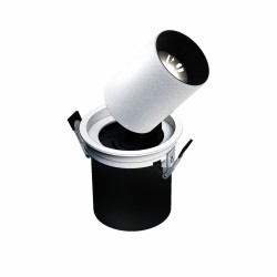 IN OUT - Model M - oprawa wysuwana, 12W, 36°, 100x110 mm, kolor biały