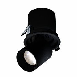 IN OUT - Model L - oprawa wysuwana, 20W, 36°, 130x130 mm, kolor czarny