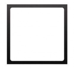 Simon 54 Adapter (przejściówka) na osprzęt standardu 45 × 45 mm czarny mat do gniazd teleinform. Simon Connect DA45.01/49