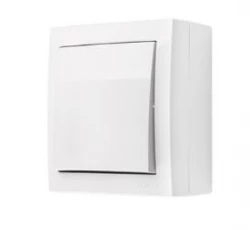 Simon Aquaclick Łącznik krzyżowy bez piktogramu, 10 AX, 250 V biały ACW7/X/11