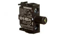 Oprawka z LED biała 24-230V AC/DC montaż do ścianki tylnej Sirius ACT 3SU1401-2BH60-1AA0
