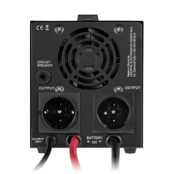 Zasilacz Awaryjny Rebel POWER-500-LFP4 - przetwornica z czystym przebiegiem sinusoidalnym i funkcją ładowania 12V 230V 500VA/300W