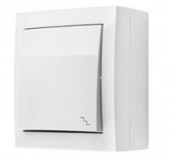 Simon Aquaclick Łącznik schodowy, 10 AX, 250 V biały ACW6/11