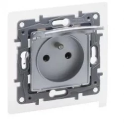 Niloe Selection Gniazdo 2p+z IP44 16A 250V bez przesłony, zaciski śrubowe aluminium 762161