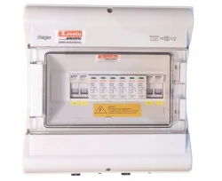 Zestaw przyłaczeniowy PV IP65 1000V DC MC4 2x łańcuch PV 2x MPPT ochronniki typ 2 podstawy bezp. (bez wkładek) PVK00C22