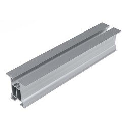 Profil aluminiowy bez ścianek bocznych z kanałem na śrubę teową i wpust, dł. 2220mm