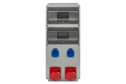 Rozdzielnica CAJA 20M - gniazda 2x32A 5p, 2x230V /20 modułów/ IP44