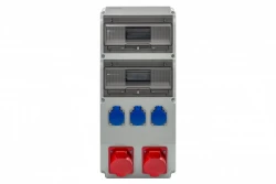 Rozdzielnica CAJA 20M - gniazda 2x32A 5p, 3x230V /20 modułów/ IP44