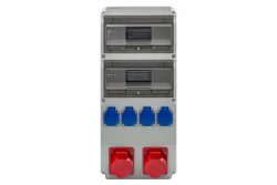 Rozdzielnica CAJA 20M - gniazda 2x16A 5p, 4x230V /20 modułów/ IP44
