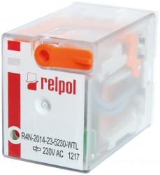 Przekaźnik przemysłowy 4P 230V AC AgNi R4N-2014-23-5230-WTL A00004