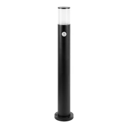 DALIA oprawa ogrodowa słupek z czujnikiem ruchu, E27, max. 15W, IP54, 80 cm, czarny