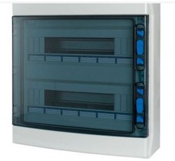 Szafka modułowa 2x18 natynkowa odporność UV IP65 IKA-2/36-ST-UV 174194