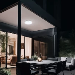 Oprawa oświetleniowa NYMPHEA PROXI PIR 18W WW 230V 120ST IP54 FI300X60MM biały okrągła