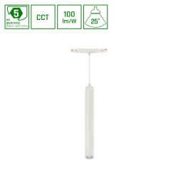 SYSTEM SHIFT CCT-  HANGIT OPRAWA ZWIS 40X297 (900MM KABEL) 12W 25ST BIAŁY CCT SWITCH 5 LAT GW.